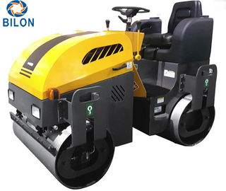 Ride On Double Drum Vibratory Road Roller 1.5 Ton For Road Construction Machines