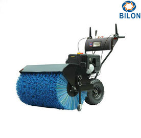 Electric Start Snow Sweeper Machines 15HP Semi Automatic Gasoline Power Snow Sweeper