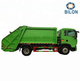 Manual Garbage Compactor Truck , HOWO 4x2 10 CBM Waste Collection Vehicle