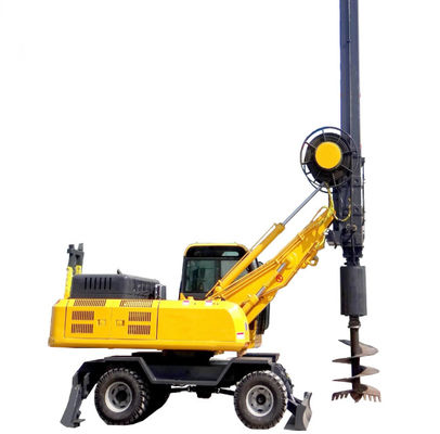 13m 110KW Road Construction Machinery Four Wheel Drive Rotary Drilling Rig