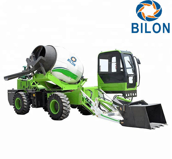 Green Color 2.6 CBM Concrete Mixer Truck With Pump Speed ...