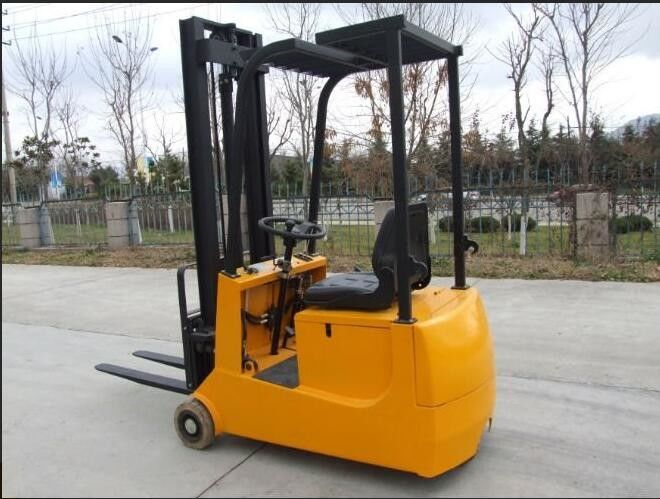 1 Ton Capacity Small 3 Wheels Electric Forklift Max Lifting Height 90mm