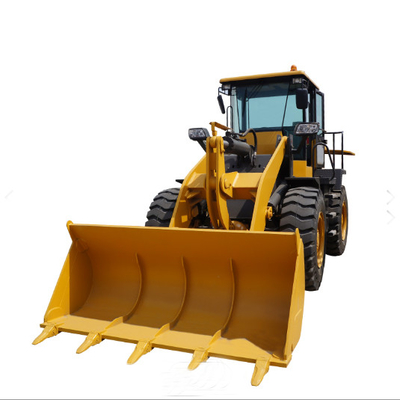 42KW Compact Wheel Loader With 2000kg Deadweight Fork Snow Bucket Attachments