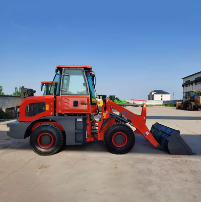 Mini Compact Loader 1 Ton 1.2 Ton 1.5 Ton 1.8 Ton Front End Wheel Loaders With AC Joystick And 2.0m3 Bucket Capacity