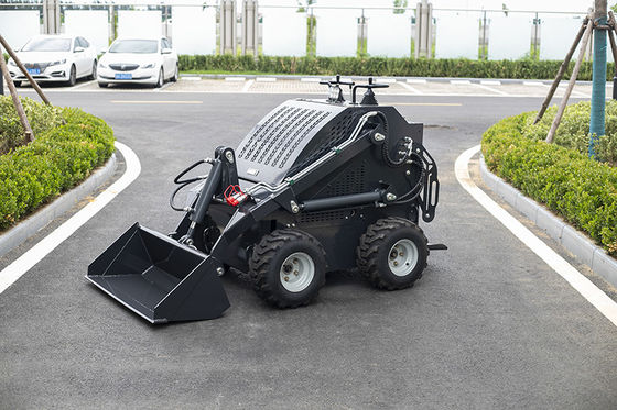 Garden and Farm Using Electric Control Mini Skid Steer Loader 460 Front End Loader With Trencher
