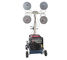 Hand Push Mobile Light Tower 5m Mast LED Lamp Beacon Without Genset