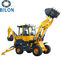 4x4 Small Backhoe Loader With Adjustable Seat / Stable Performance