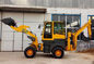 4x4 Small Backhoe Loader With Adjustable Seat / Stable Performance