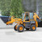 Multi Function Towable Tractor Loader Backhoe With 4 In 1 Bucket