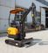 Garden 1.6T Mini Crawler Excavator Machine Displacement 23.3 L / Min