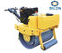 Yellow 9HP Walking Behind Small Road Single Drum Roller Travel Speed 0-4km/h