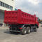 Red Sinotruk Howo 6x4 Dump Truck 310HP Euro 4 21 - 30 Ton Engine Capacity 8L