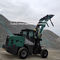 Green Front End Mini Wheel Loader With Quickhitach And  Electric Floating