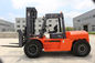 Duplex 7M Lift Height Road Construction Machinery 10T Diesel Forklift