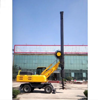 13m 110KW Road Construction Machinery Four Wheel Drive Rotary Drilling Rig