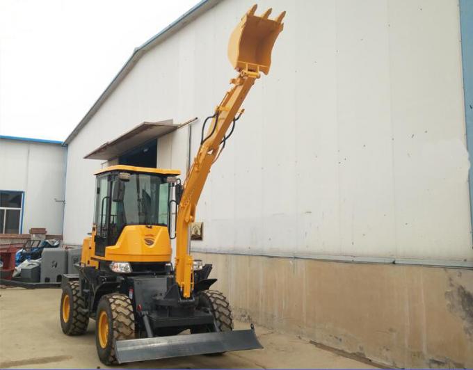 Axle Isuzu Type 42KW 4 Ton Hydraulic Wheel Excavator With Hydraulic Hammer